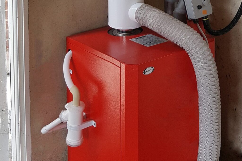 an image of a grant vortex oil boiler